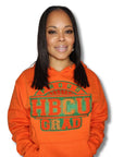 ORANGE & GREEN PROUD HBCU GRAD HOODIE
