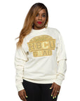 PROUD HBCU GRAD CREAM & GOLD SWEATER