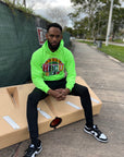 PROUD HBCU GRAD NEON GREEN HOODIE