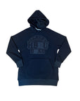 WOMEN’S BLACK ON BLACK PROUD HBCU OVERSIZED HOODIE