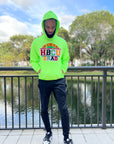 PROUD HBCU GRAD NEON GREEN HOODIE