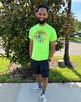 NEON GREEN PROUD HBCU GRAD TEE
