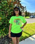 NEON GREEN PROUD HBCU GRAD TEE