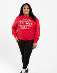 RED & WHITE PROUD HBCU GRAD SWEATSHIRT