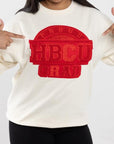 CRIMSON & CREAM PROUD HBCU GRAD SWEATSHIRT (DELTA INSPIRED)