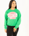 PINK & GREEN AKA INSPIRED SUPPORT HBCU SWEATSHIRT