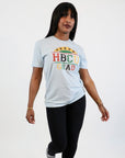 PROUD HBCU GRAD  SKY BLUE TEE