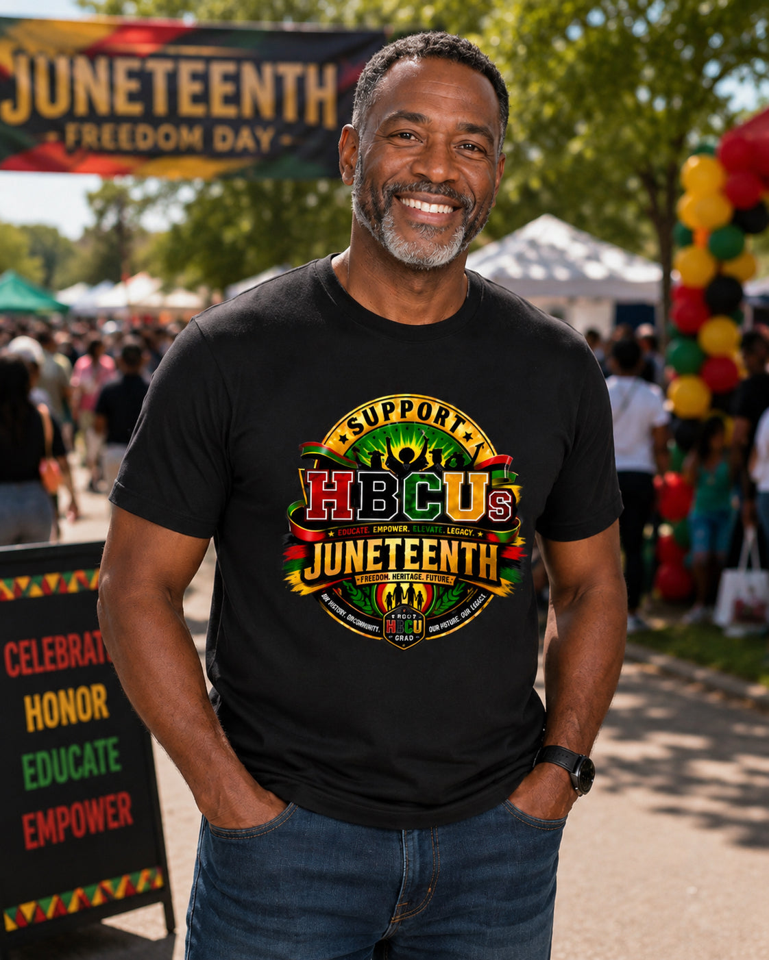 SUPPORT HBCUs JUNETEENTH EDITION TEE