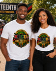 SUPPORT HBCUs JUNETEENTH EDITION UNISEX TEE (Black or White)