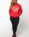 RED WITH RED & WHITE PROUD HBCU GRAD HOODIE