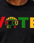 VOTE PROUD HBCU GRAD EDITION (UNISEX) BLACK T-SHIRT