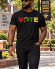 VOTE PROUD HBCU GRAD EDITION (UNISEX) BLACK T-SHIRT