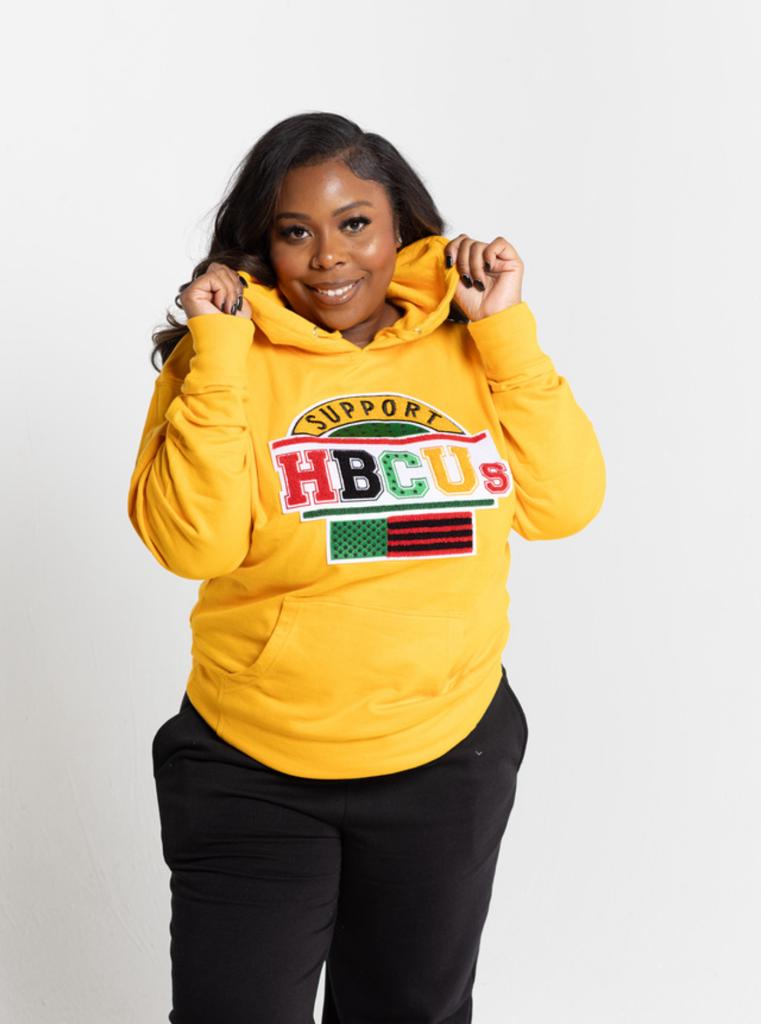 SUPPORT HBCUs GOLD HOODIE
