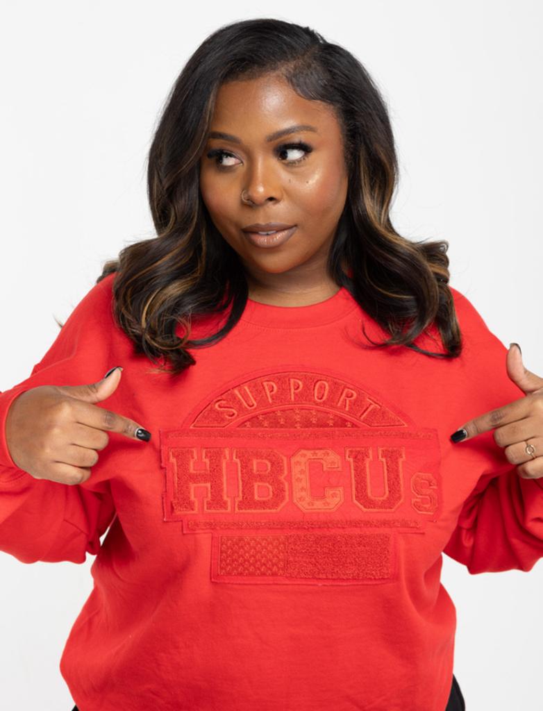 SUPPORT HBCUs ALL RED SWEATER