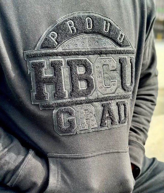 LIMITED EDITION ALL BLACK PROUD HBCU GRAD HOODIE